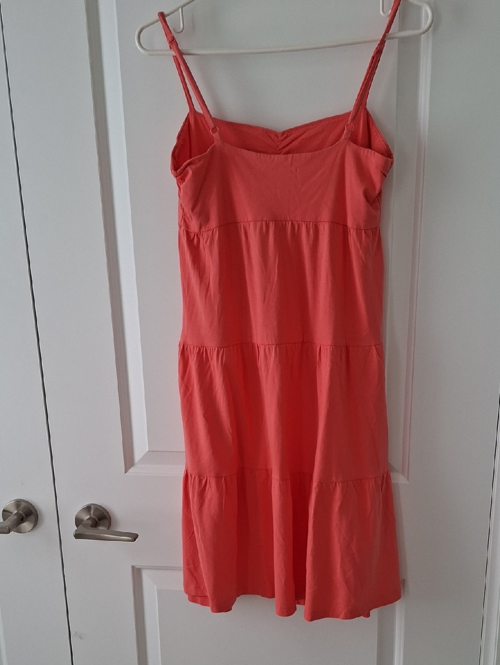 Old Navy Coral Tiered Spaghetti-Strap Dress size Small - Picture 5 of 7